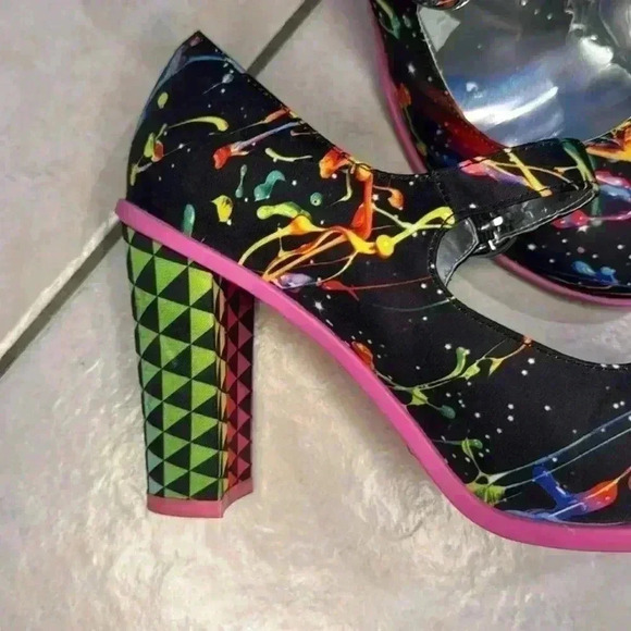 Hot Chocolate Designs “Paint” Mary Jane shoes EU37/US6.5 - Picture 3 of 9